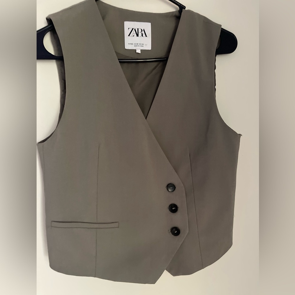 Zara asymmetrical vest